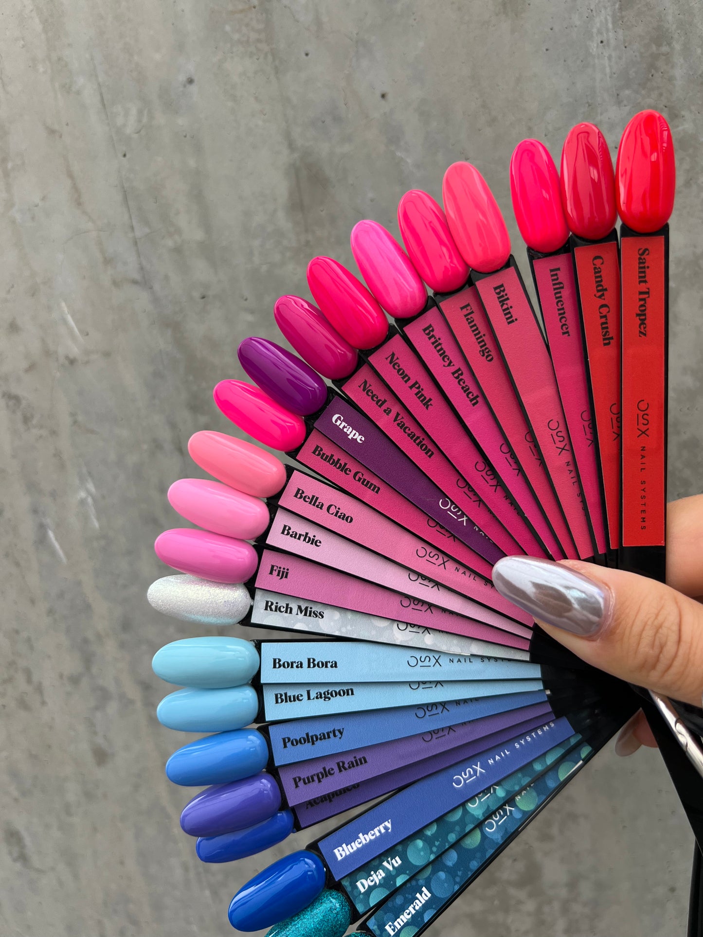 Palette color stickers set