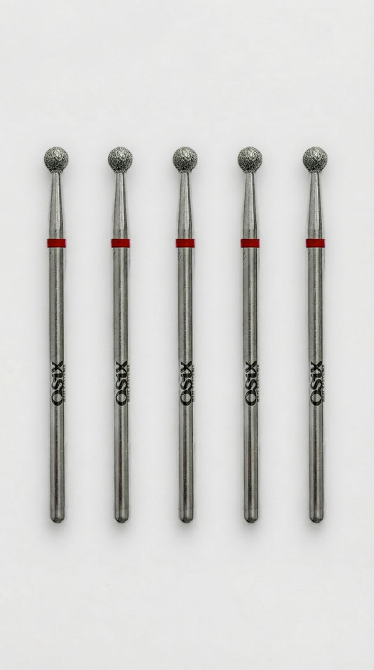 Burbuliukas 5 vnt (raudonas) 3mm - Deimantinis OSIX antgalis