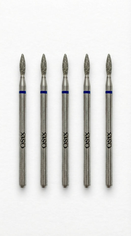 Liepsnelė 5vnt  (mėlyna) - Deimantinis OSIX antgalis